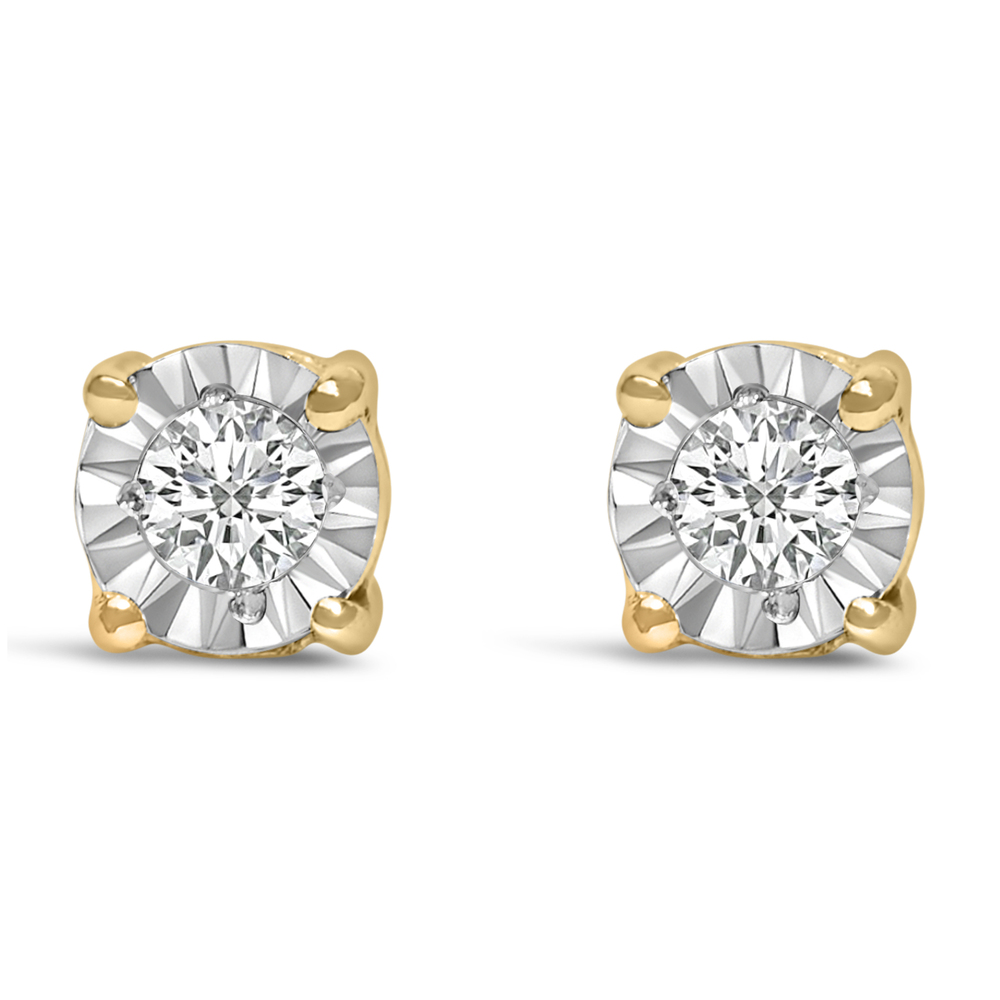 10K Yellow Gold Plated .925 Sterling Silver